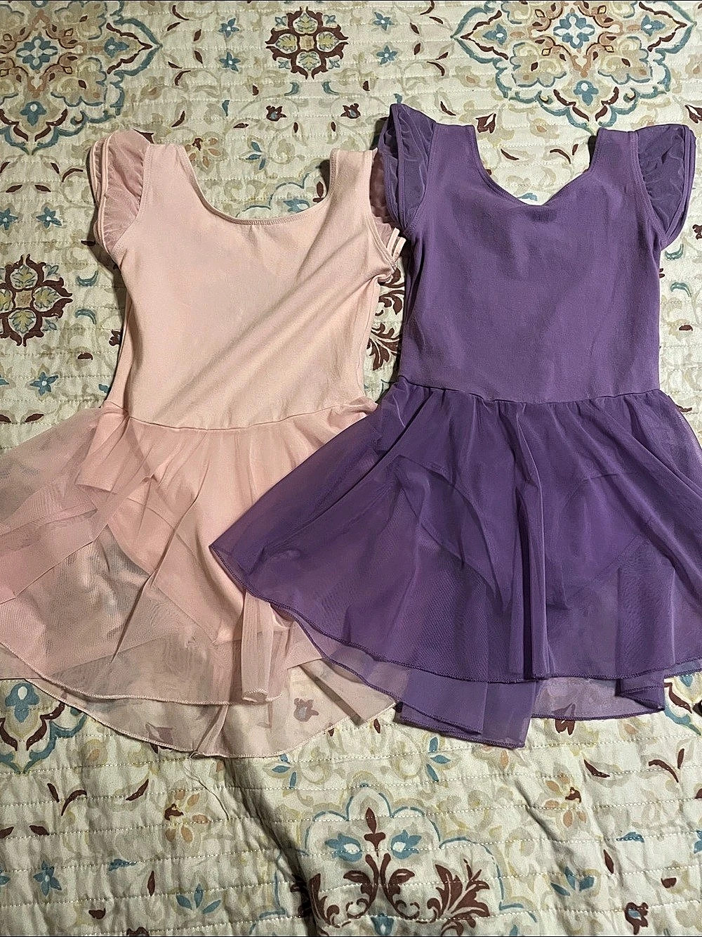 Girls Large Pink & Purple Party Dresses